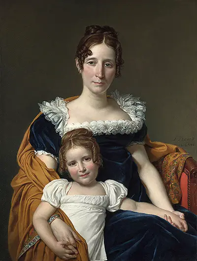 Portrait of the Countess Vilain XIIII and her Daughter Jacques Louis David